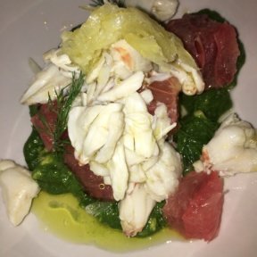 Gluten-free crab dish from Quality Eats